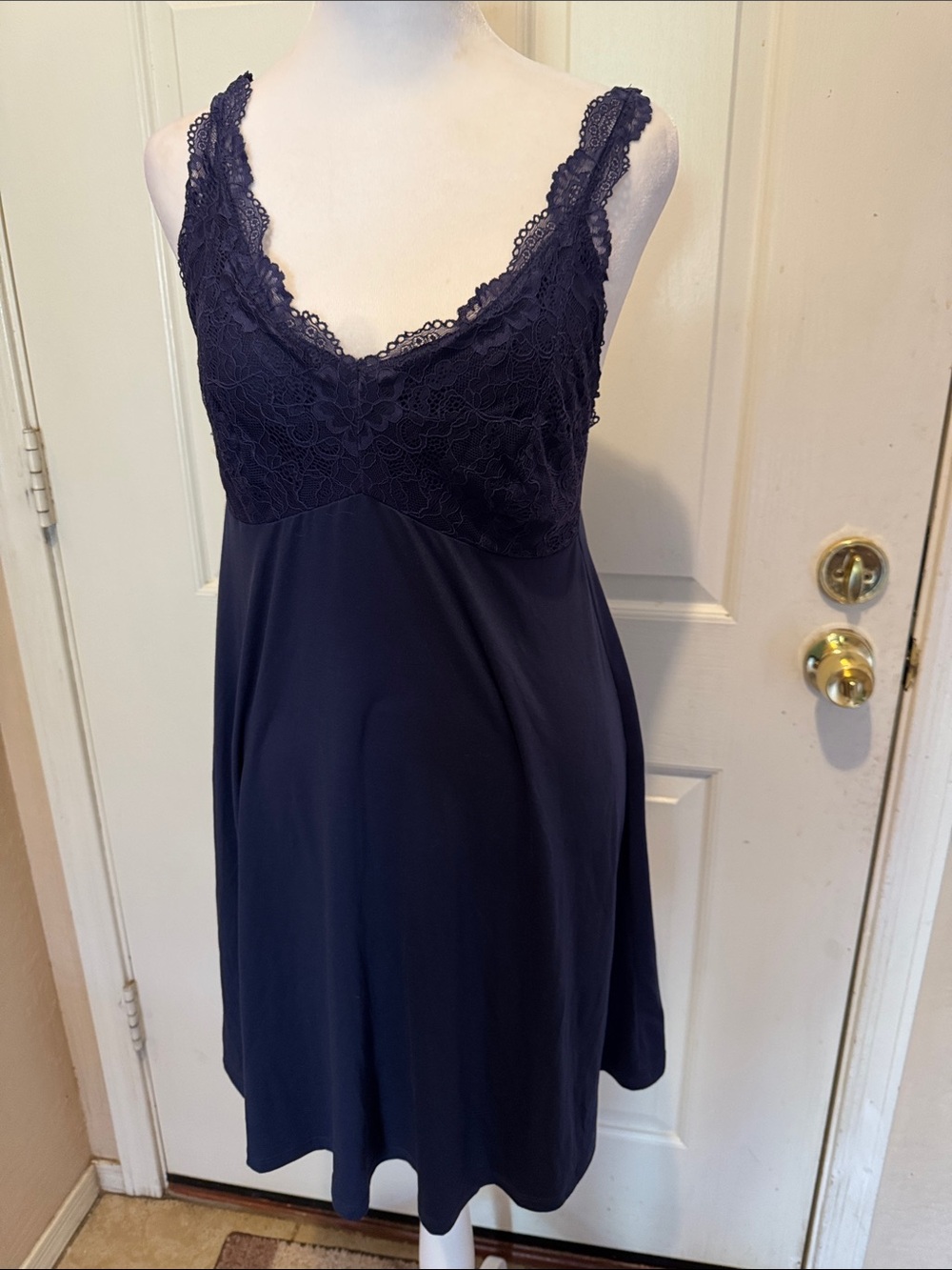 Flora Nikrooz Floral Lace-Trim Nightgown